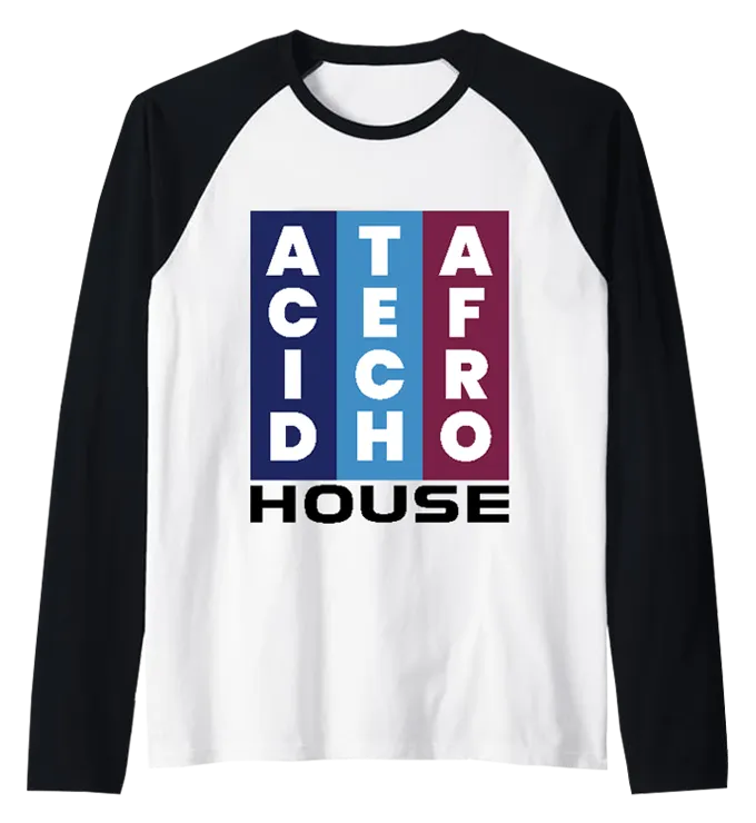 House Music design on a Raglan..