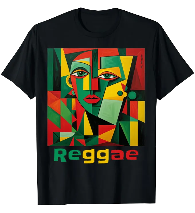 Cubist design of Reggae Woman