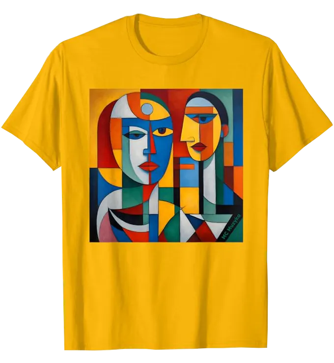 The Couple a Cubist inspired design exclusive to MC Muzyka.