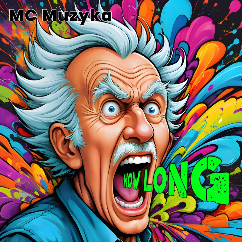 The cover for the single 'How Long' is a cartoon drawing of a man shouting.