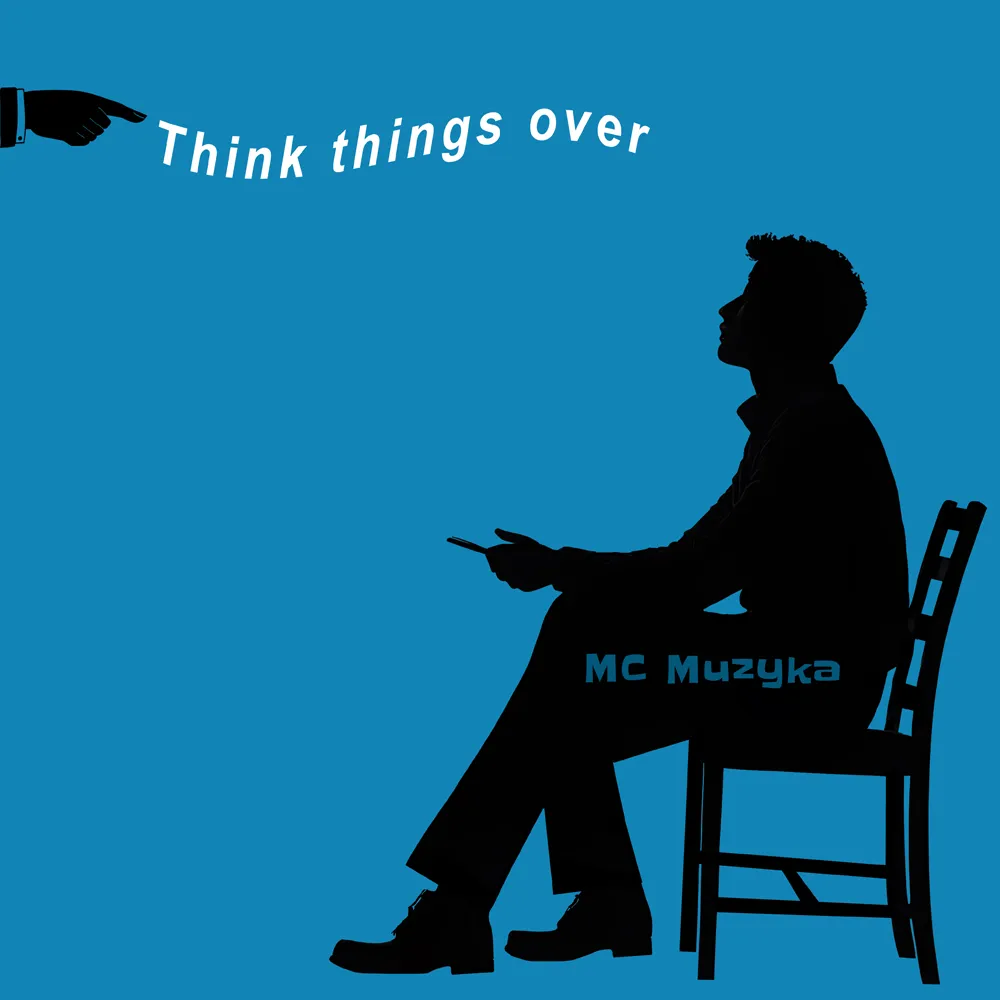 The cover for the single 'Think Things Over' is an silhouette of a man sitting on a chair.